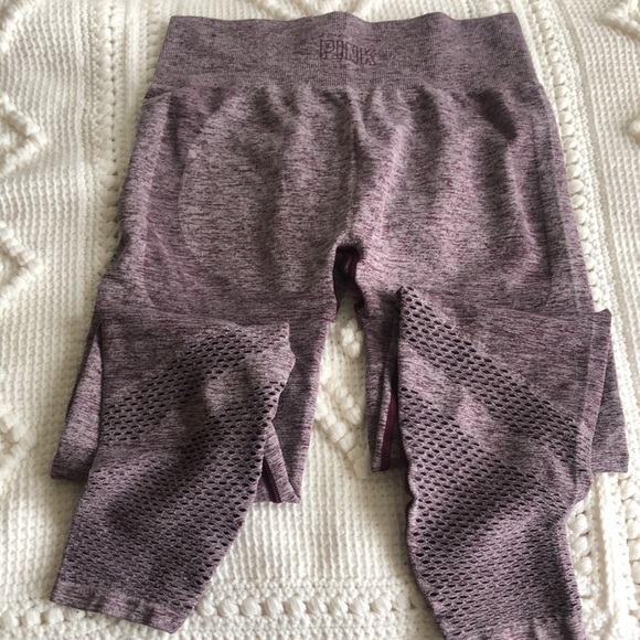 PINK Victoria's Secret Seamless Ankle High Rise Yoga Leggings Size Medium - Picture 5 of 8